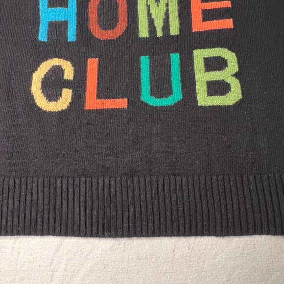 Scotch & Soda M  ‘Let’s stay home club’ sweater Comfortable Stretch Black - Picture 8 of 16